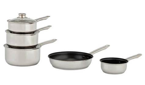 stainless steel pan set box|stainless steel pan set argos.